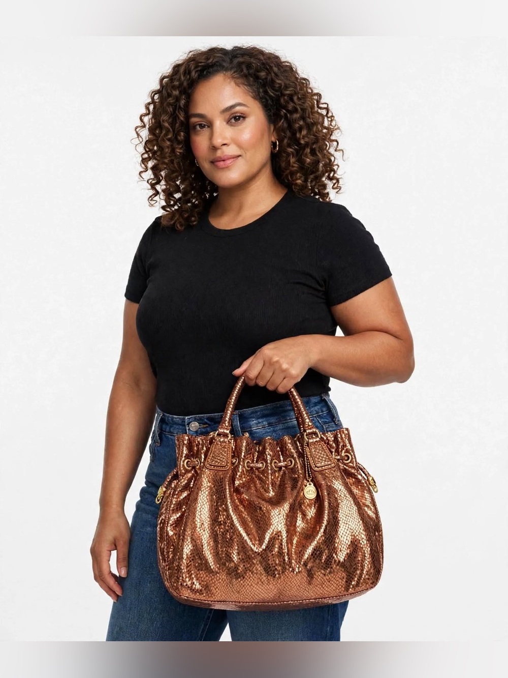 Big Buddha Metallic Copper Women’s Hobo Bag NWOT